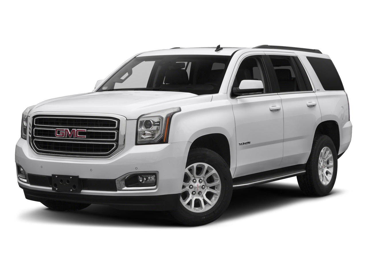 2017 GMC Yukon SLT in Onyx Black — front three-quarter view