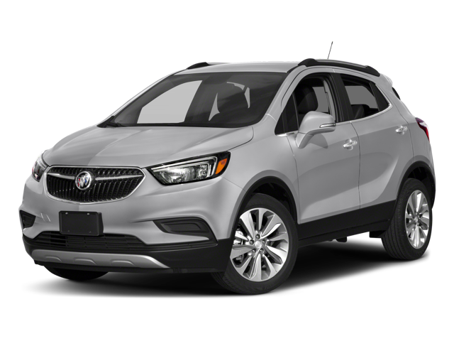 2018 Buick Encore Preferred in Includes (Cm5) Black Carbon Metallic Lower Exterior Accent Color, Paint Code W700s. — front three-quarter...
