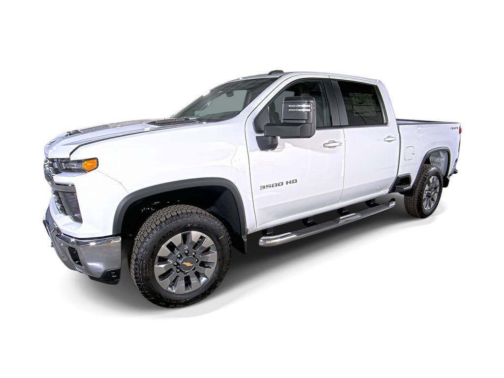 2026 Chevrolet Silverado 3500 HD LT in Summit White — front three-quarter view