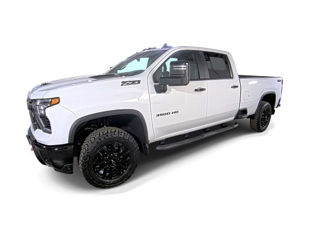2026 Chevrolet Silverado 3500 HD LT in Summit White — front three-quarter view