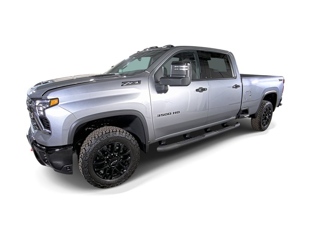 2026 Chevrolet Silverado 3500 HD LTZ in Sterling Gray Metallic — front three-quarter view
