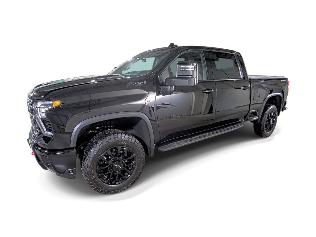 2026 Chevrolet Silverado 3500 HD LTZ in Black — front three-quarter view