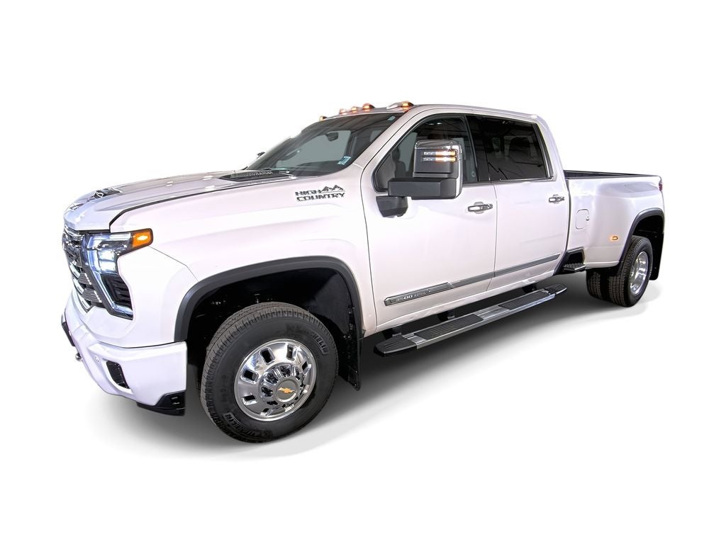 2024 Chevrolet Silverado 3500 HD High Country DRW in Iridescent Pearl Tricoat — front three-quarter view