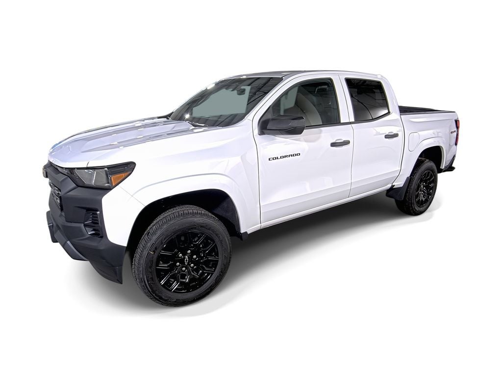 2026 Chevrolet Colorado WT in Summit White — front three-quarter view
