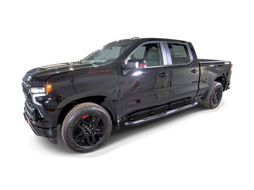 2026 Chevrolet Silverado 1500 RST in Black — front three-quarter view
