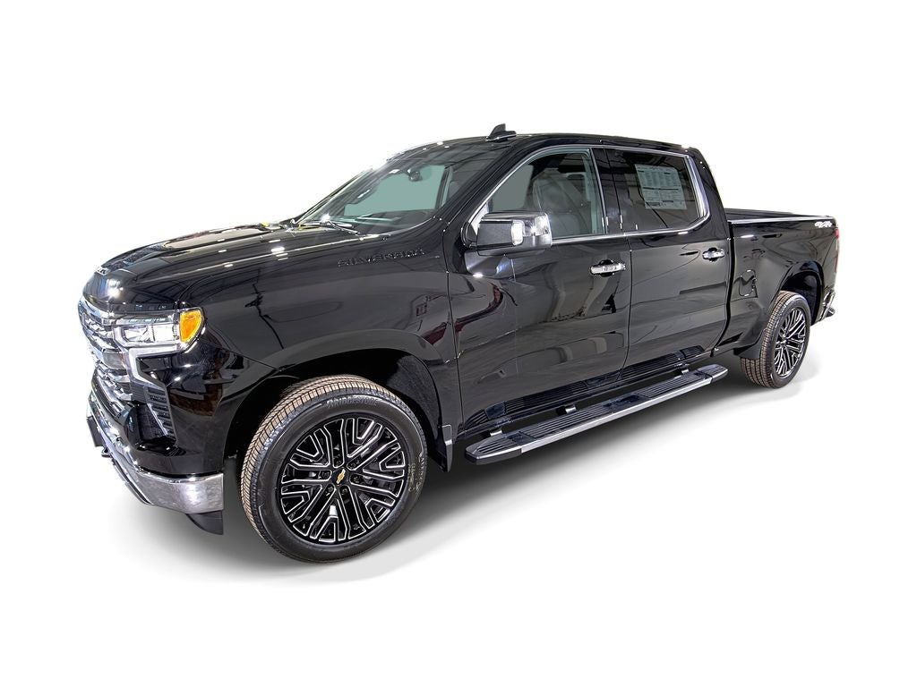 2026 Chevrolet Silverado 1500 LTZ in Black — front three-quarter view