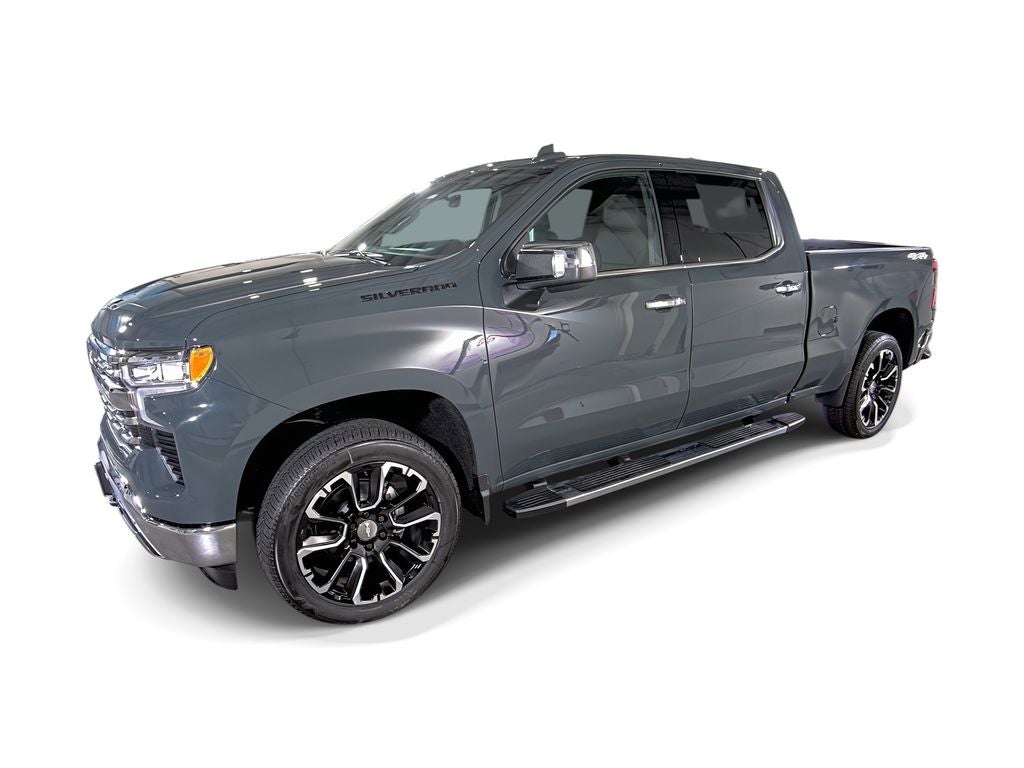 2026 Chevrolet Silverado 1500 LTZ in Cypress Gray — front three-quarter view