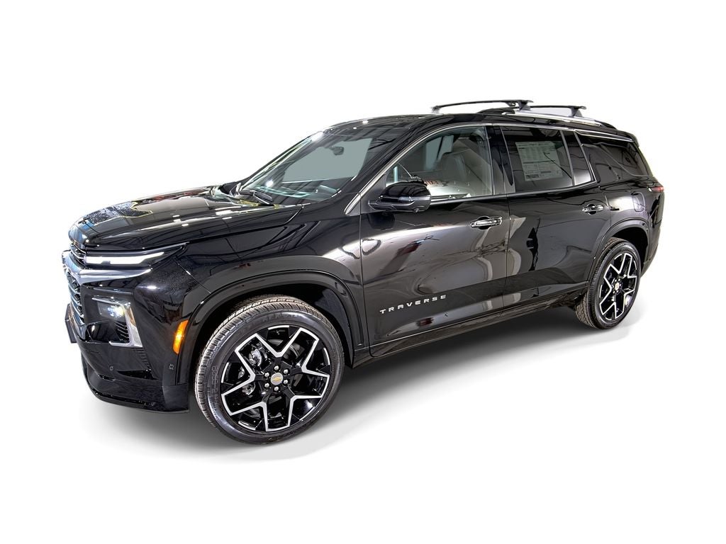 2026 Chevrolet Traverse High Country in Mosaic Black Metallic — front three-quarter view