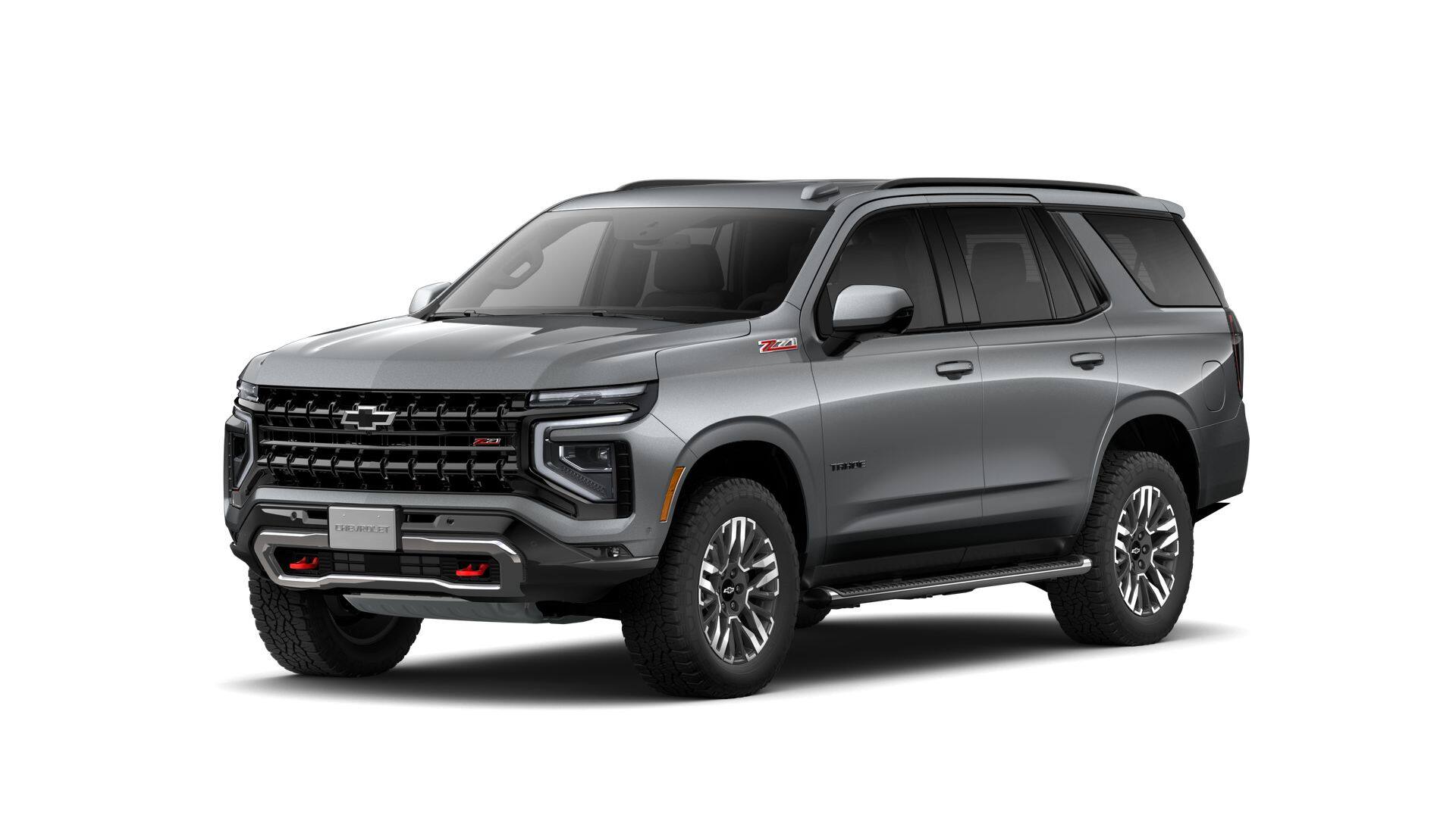 2026 Chevrolet Tahoe Z71 in Sterling Gray Metallic — front three-quarter view