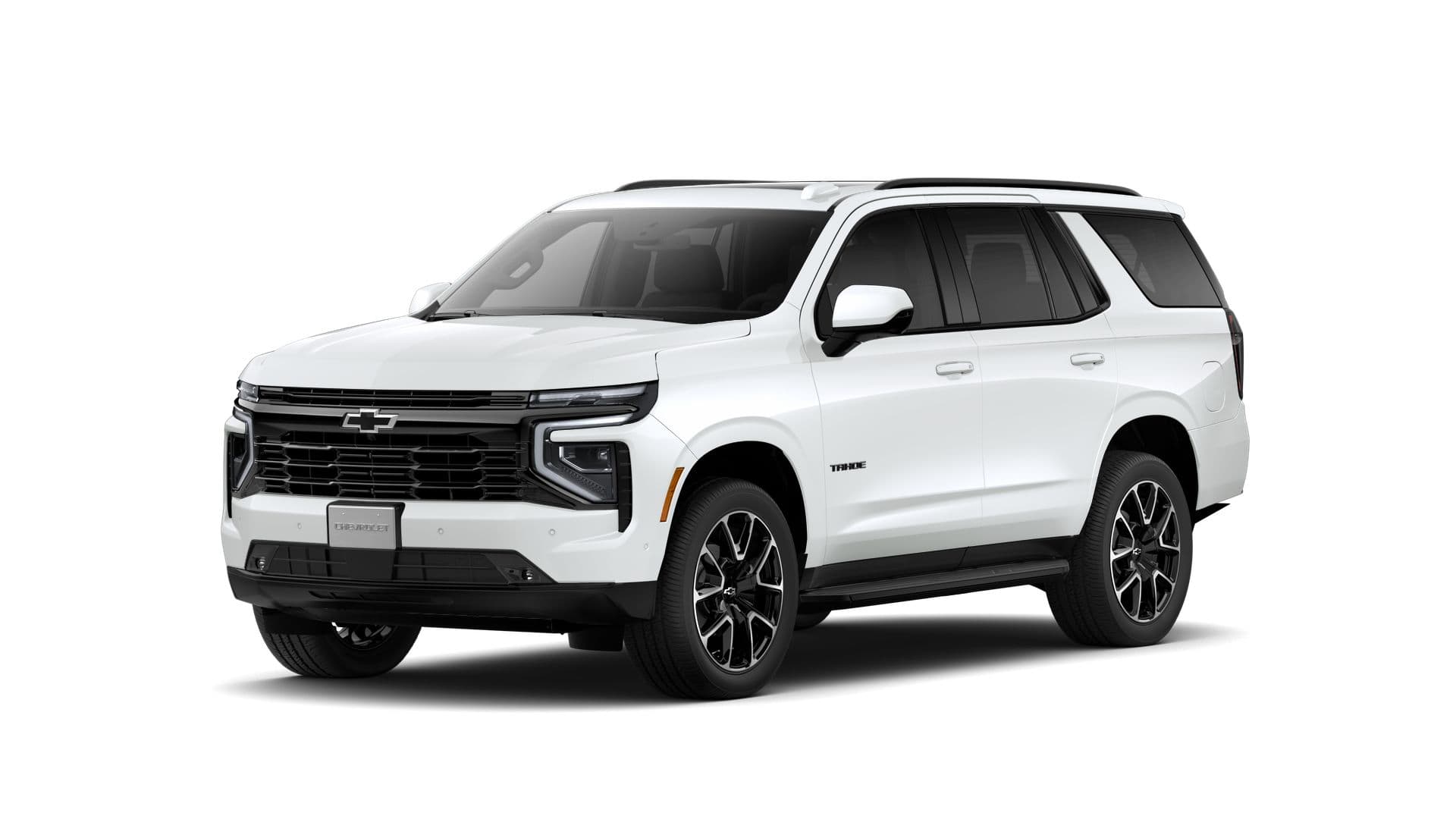 2026 Chevrolet Tahoe RST in Summit White — front three-quarter view