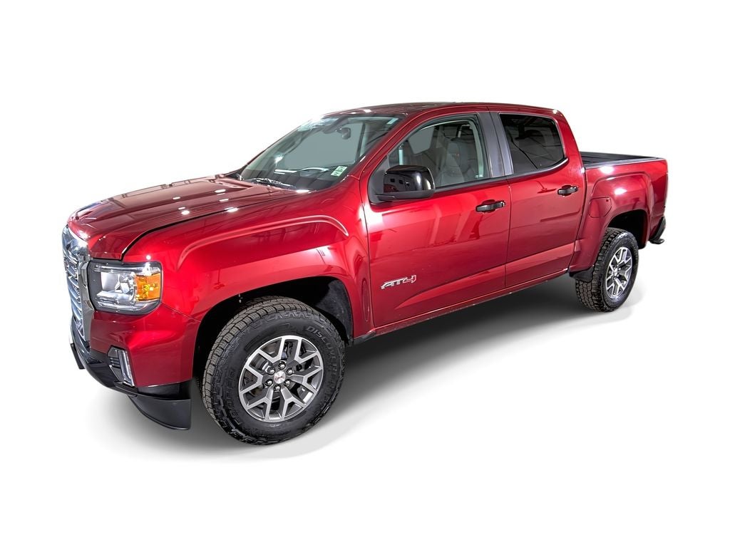 2021 GMC Canyon 4WD AT4 w/Cloth in Red — front three-quarter view