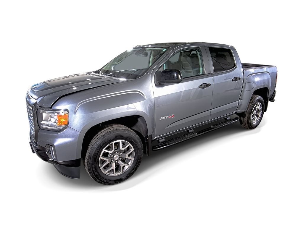2022 GMC Canyon AT4 - Cloth in Satin Steel Metallic — front three-quarter view