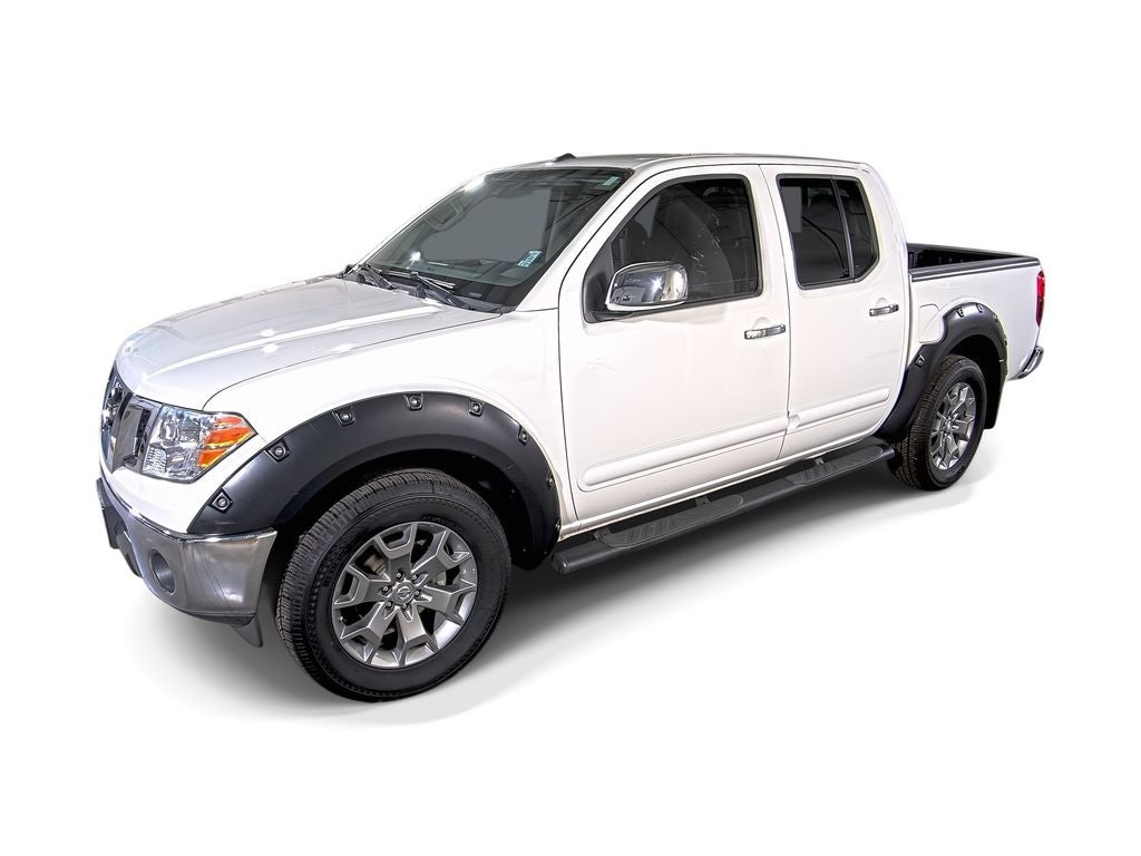 2019 Nissan Frontier SL in White — front three-quarter view