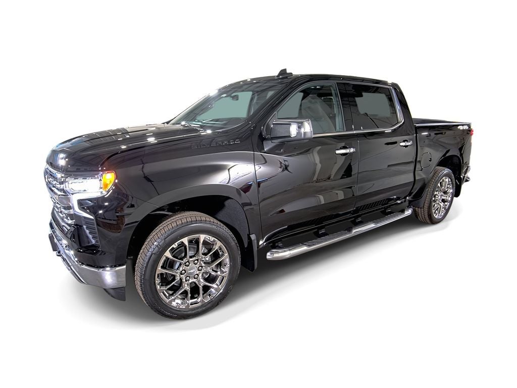 2026 Chevrolet Silverado 1500 LTZ in Black — front three-quarter view