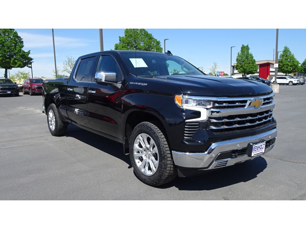 2023 Chevrolet Silverado 1500 LTZ in Black — front three-quarter view