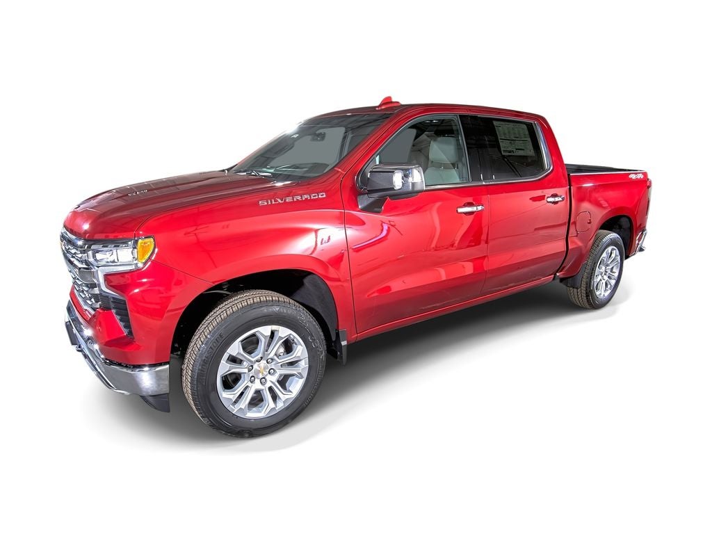 2026 Chevrolet Silverado 1500 LTZ in Radiant Red Tintcoat — front three-quarter view