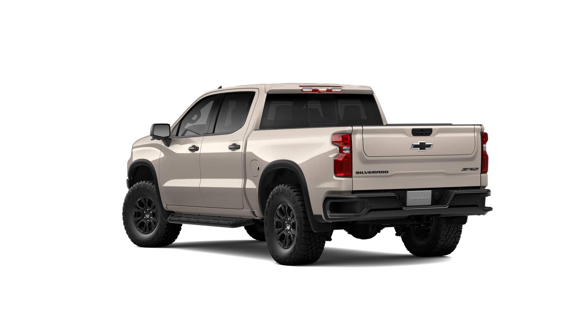 2026 Chevrolet Silverado 1500 ZR2 in White Sands — front three-quarter view