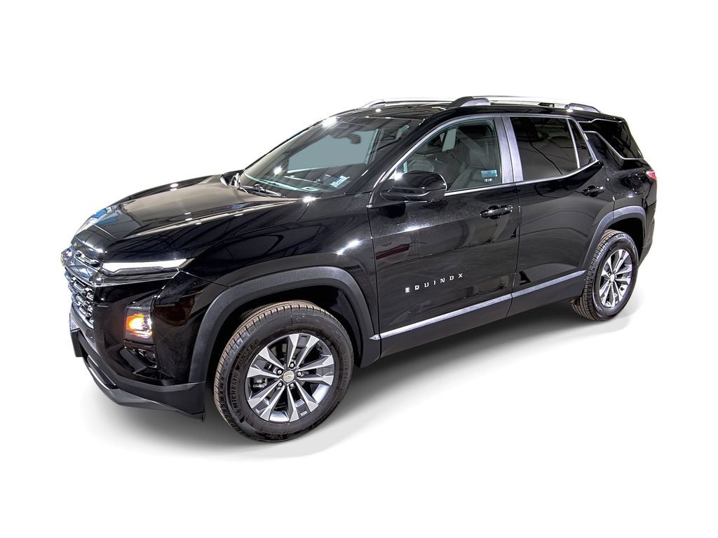 2025 Chevrolet Equinox LT in Mosaic Black Metallic — front three-quarter view