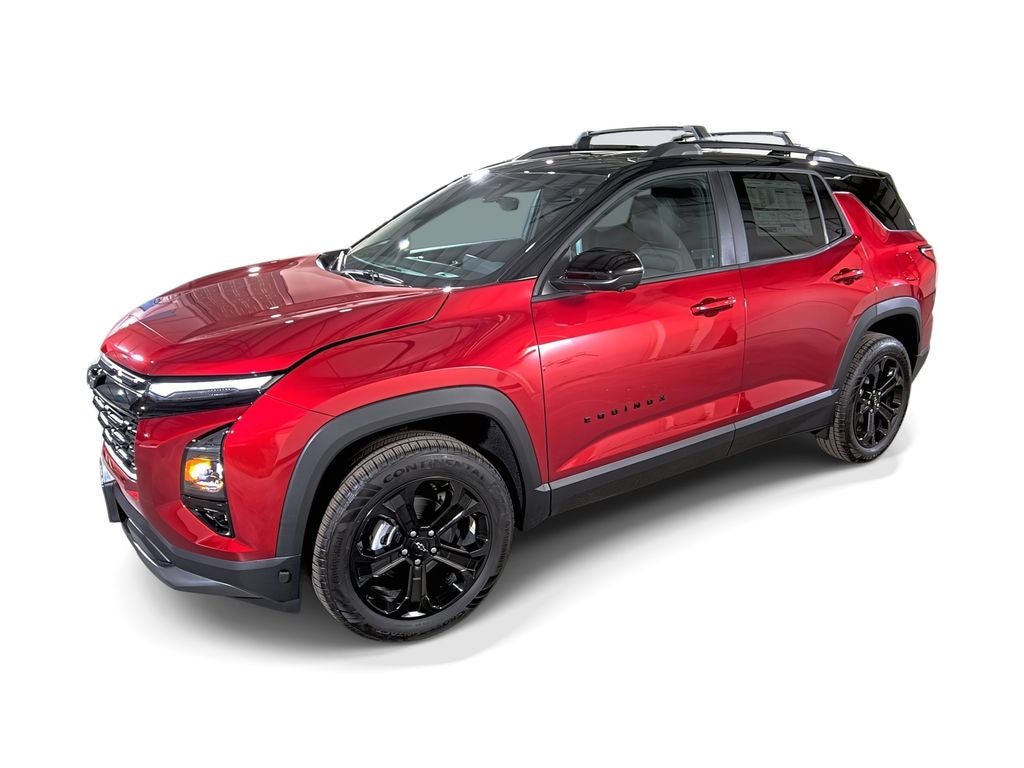 2026 Chevrolet Equinox LT in Radiant Red Tintcoat — front three-quarter view