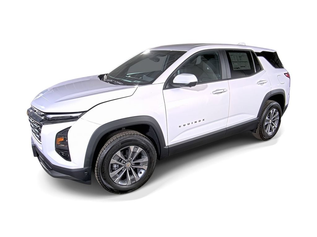 2026 Chevrolet Equinox LT in Summit White — front three-quarter view