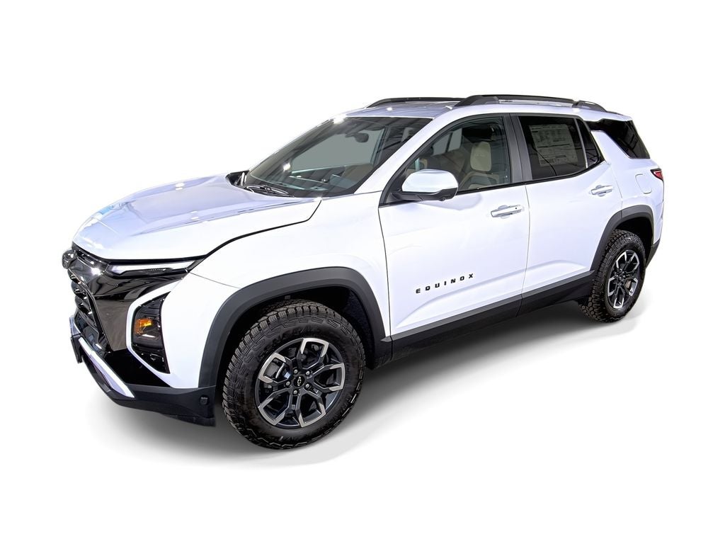 2026 Chevrolet Equinox ACTIV in Polar White Tricoat — front three-quarter view