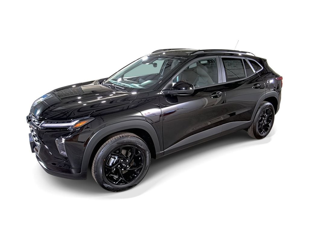 2026 Chevrolet Trax LT in Mosaic Black Metallic — front three-quarter view