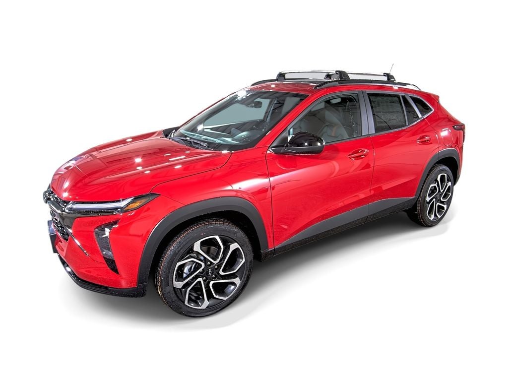 2026 Chevrolet Trax 2RS in Apex Red — front three-quarter view