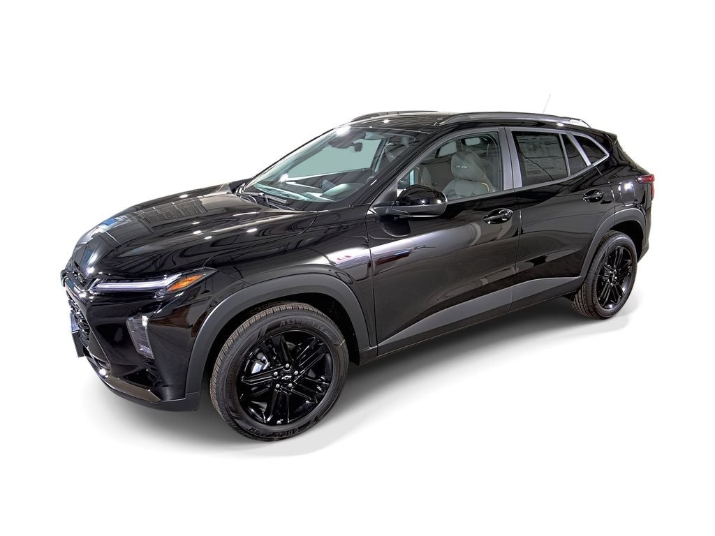 2026 Chevrolet Trax ACTIV in Mosaic Black Metallic — front three-quarter view