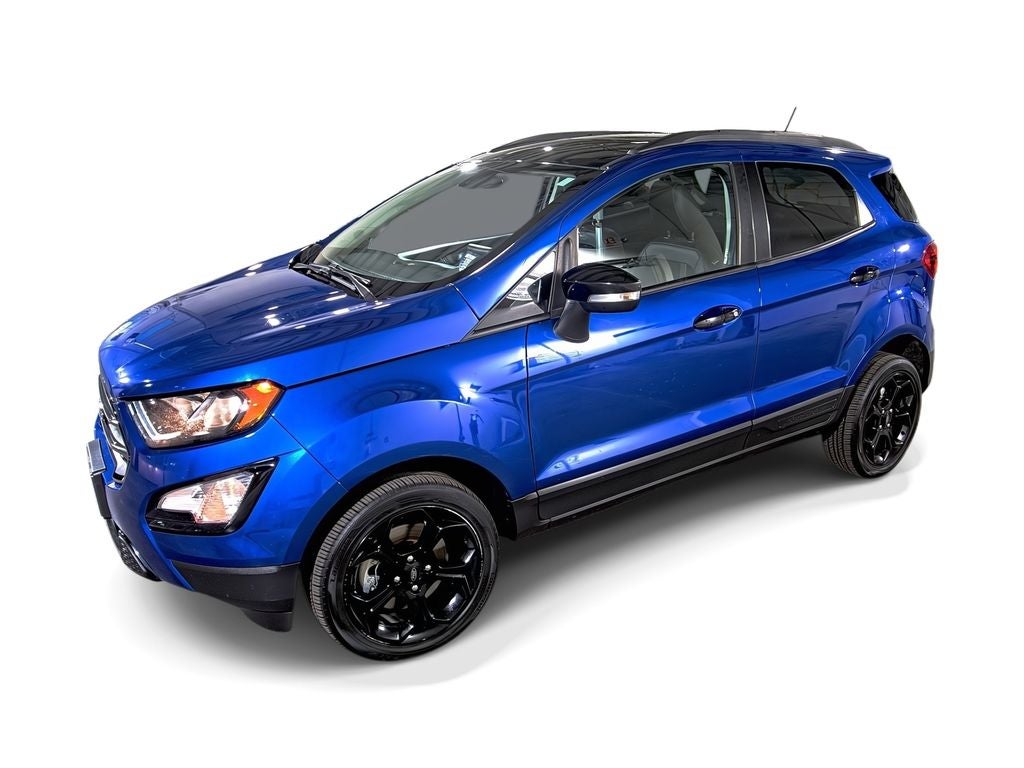 2021 Ford EcoSport SES in Blue — front three-quarter view