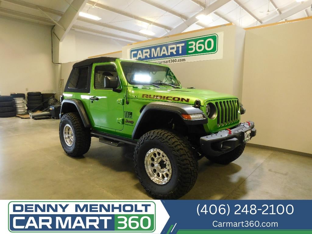 2019 Jeep Wrangler Rubicon 4X4 in Mojito! Clearcoat — front three-quarter view
