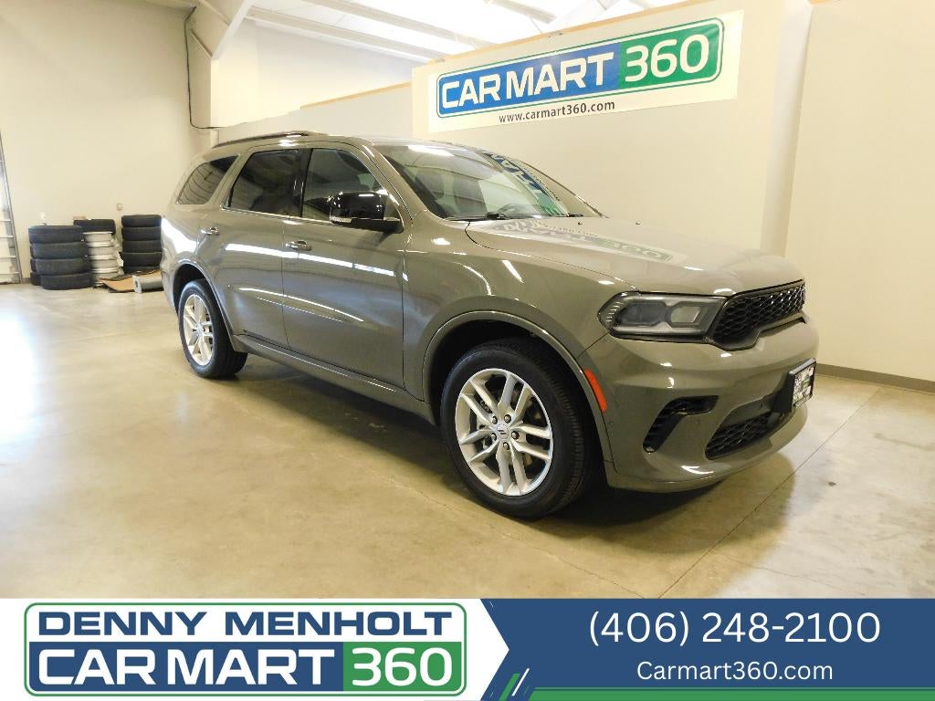 2025 Dodge Durango GT PLUS AWD in Destroyer Gray Clearcoat — front three-quarter view