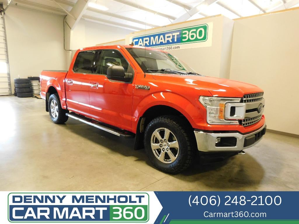 2020 Ford F-150 XLT 4X4 in Race Red — front three-quarter view