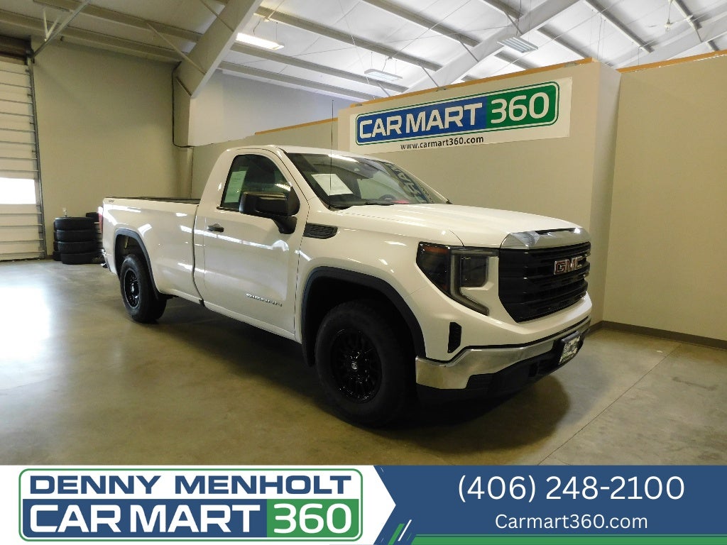 2023 GMC Sierra Pro 4X4 in Summit White — front three-quarter view