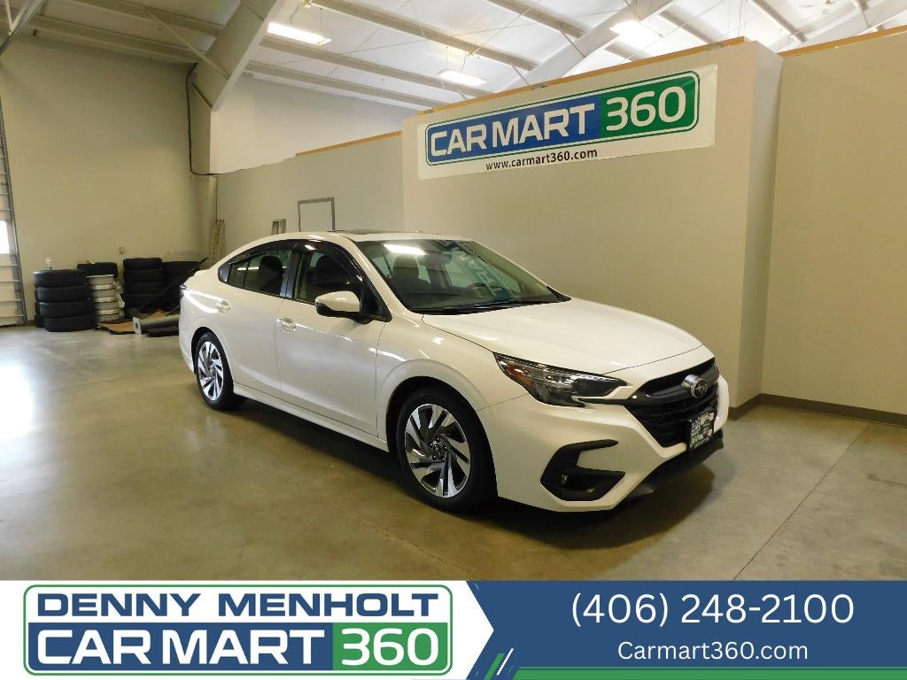 2025 Subaru Legacy Limited AWD in Crystal White Pearl — front three-quarter view